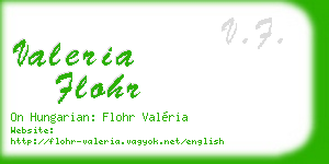 valeria flohr business card